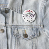 Herdenk de Zika-Button van RoseWrites Ronde Button 5,7 Cm (In situ)