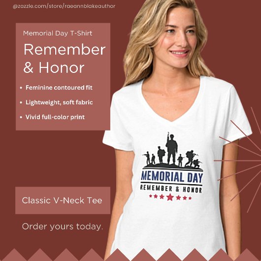 Herdenk en eervolle Memorial Day T-shirt