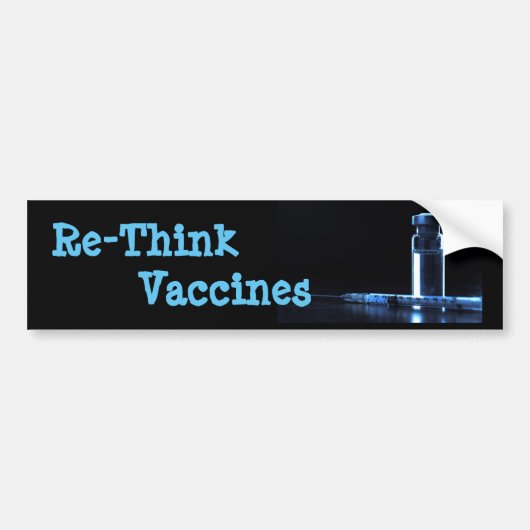 Herdenk vaccins bumpersticker (Voorkant)
