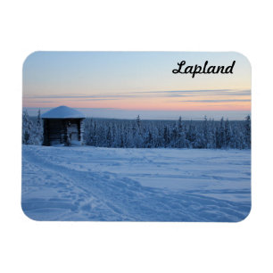 Herdenken Zonsondergang in Lapland Magneet