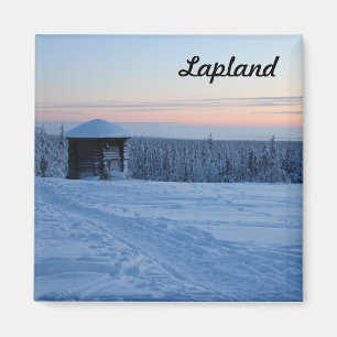 Herdenken Zonsondergang in Lapland Magneet