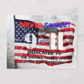 Herdenking 11 september briefkaart (Voorkant)