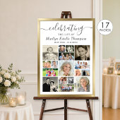 Herdenking 17 Foto Collage Script Leven Vieren Poster