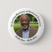 Herdenking 1 Speciale Foto Ronde Button 5,7 Cm (Voorkant)