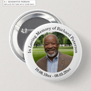 Herdenking 1 Speciale Foto  Ronde Button 5,7 Cm