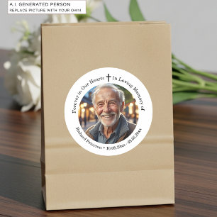 Herdenking 1 Speciale Foto Ronde Sticker