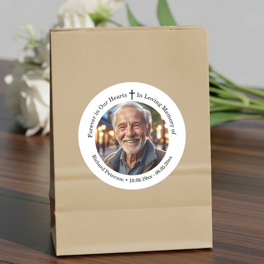 Herdenking 1 Speciale Foto Ronde Sticker