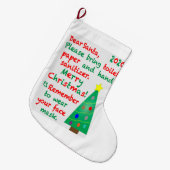 Herdenking 2020 grote kerstsok (Voorkant (Hangend))