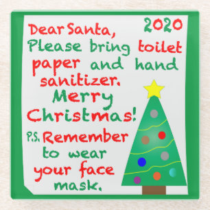 Herdenking 2020 Kerstmis Glazen Onderzetter