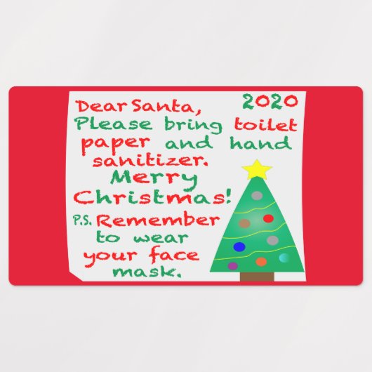 Herdenking 2020 Kerstmis Labels (Design 2)