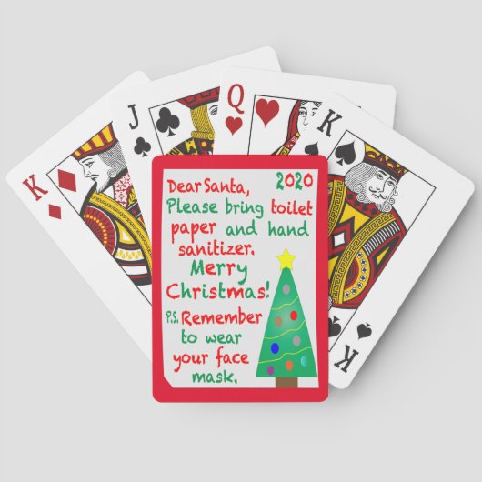 Herdenking 2020 Kerstmis Pokerkaarten (Achterkant)