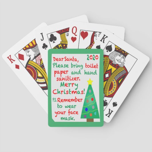 Herdenking 2020 Kerstmis Pokerkaarten (Achterkant)