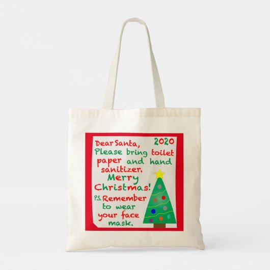 Herdenking 2020 Kerstmis Tote Bag (Achterkant)