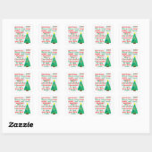 Herdenking 2020 Kerstmis Vierkante Sticker (Vel)