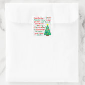Herdenking 2020 Kerstmis Vierkante Sticker (Tas)