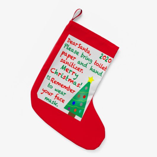 Herdenking 2020 kleine kerstsok (Voorkant (Hangend))