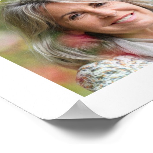 Herdenking 21 Foto Collage Botanisch Hart Bladeren Poster (Hoek)