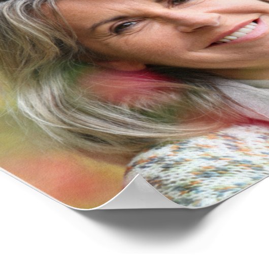 Herdenking 21 Foto Collage Minimal Script Poster (Hoek)