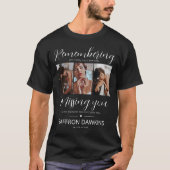Herdenking 3 Foto Tribute T-Shirt (Voorkant)