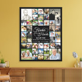 Herdenking 42 Foto Collage ONS HERINNERING BLIJFT  Canvas Afdruk (Insitu (Woonkamer))