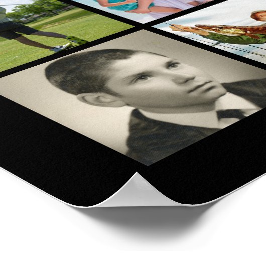 Herdenking 55 FEIEREN VAN HET LEVEN VAN Fotocollag Poster (Hoek)