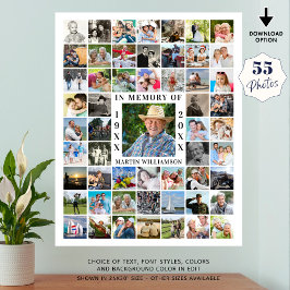 Herdenking 55 Foto Collage Ter Nagedachtenis Aan Poster