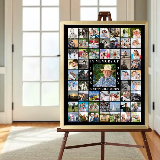 Herdenking 55 Foto Collage Ter Nagedachtenis Poster