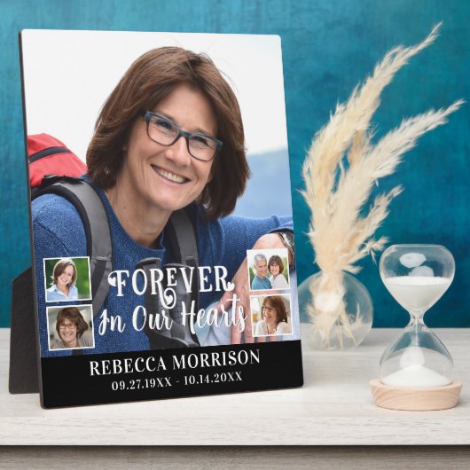 Herdenking 5 Foto Moderne Calligrafie Schrift Hart Fotoplaat (Zijkant)