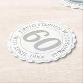 Herdenking 60ste verjaardag van de verjaardag van  kartonnen onderzetters (Gekanteld)