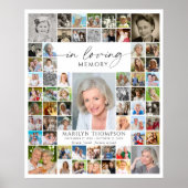 Herdenking 61 Foto Collage Ter liefdevolle herinne Poster (Voorkant)