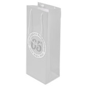 Herdenking 65e verjaardag van de verjaardag van de wijn cadeautas (Voorkant Gekanteld)