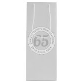 Herdenking 65e verjaardag van de verjaardag van de wijn cadeautas (Voorkant)