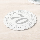 Herdenking 70ste verjaardag van de verjaardag van kartonnen onderzetters (Gekanteld)