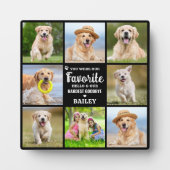 Herdenking 8 Foto Collage Hond Huisdier Verlies He Fotoplaat (Voorkant)