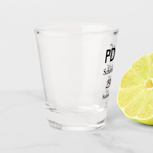 Herdenking Afstuderen 2023 Shot Glas (Links)