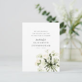 Herdenking Aquarel Botanicals Bloemige Elegante Ch Briefkaart (Staand voorkant)