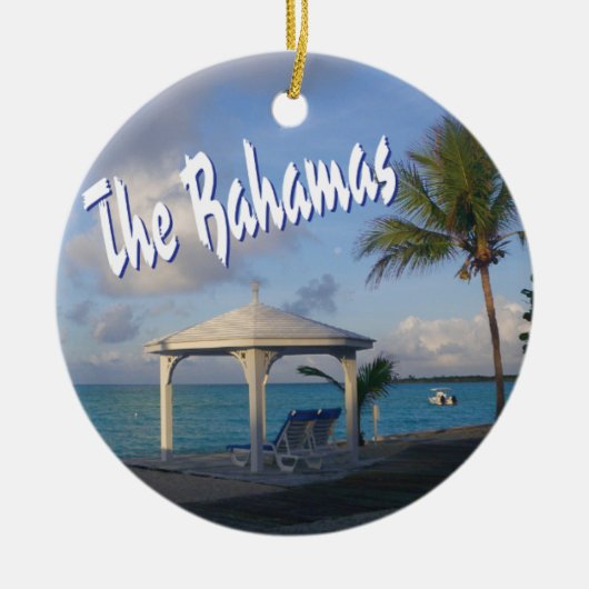 Herdenking Bahamas Keramisch Ornament (Voorkant)