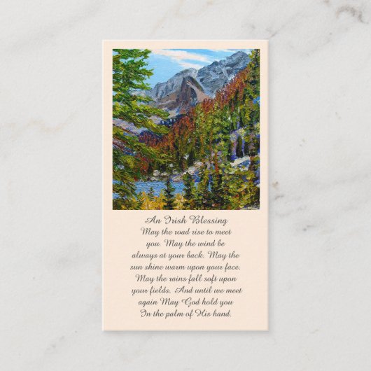 Herdenking Begrafenis Kaart Visitekaartje (Voorkant)