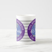 Herdenking bij pensionering porselein kop (Voorkant)