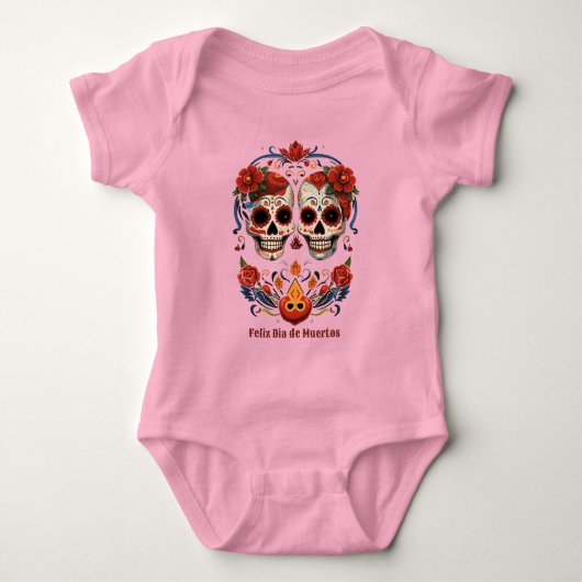 🌹Herdenking bloeit: Dia de Muertos 🌹 Romper (Voorkant)