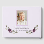 Herdenking Bloemen Foto Uitvaart Herdenking Gastenboek (Achterkant)