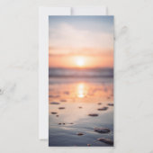 Herdenking Boekwijzer met Foto en Gebed Oceaan Zon (Voorkant)