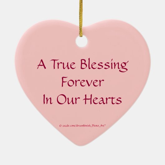 "Herdenking____" Borstkanker Keramisch Ornament (Achterkant)