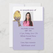 Herdenking Celebration Life Music Bird Musician Kaart (Achterkant)