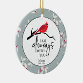 Herdenking citaat Foto Memorial Kerstmis Keramisch Ornament (Rechts)