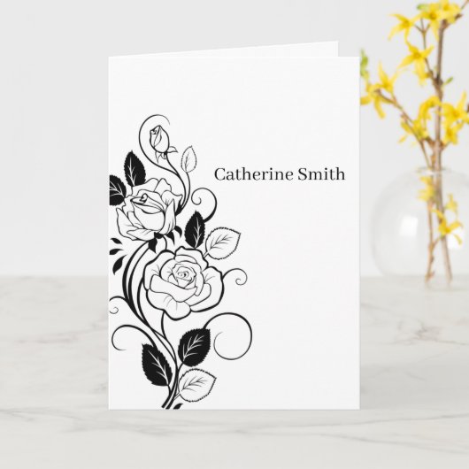 Herdenking - condoleances 05 kaart (Gele Bloem)