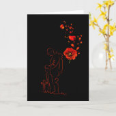 Herdenking dag papavery Lest We vergeten Canada Kaart (Gele Bloem)