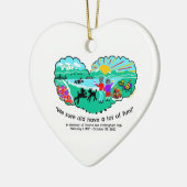 Herdenking Donna LC Fish Keramisch Ornament (Links)