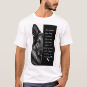 Herdenking Duitse Herder T-shirt (Voorkant)