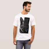 Herdenking Duitse Herder T-shirt (Voorkant volledig)